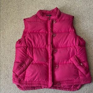 J. Crew Bright Pink Puffer Vest